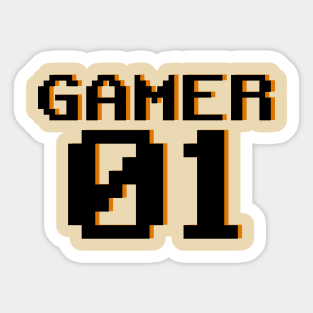 01 Gamer - Back Sticker